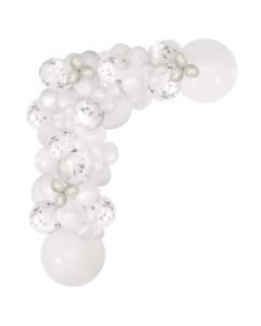 White - 74 Piece Balloon Garland Kit