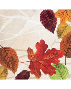 Luxe Leaves Paper Beverage Napkin