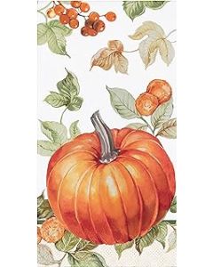 Pumpkin Harvest Paper Guest Towel 