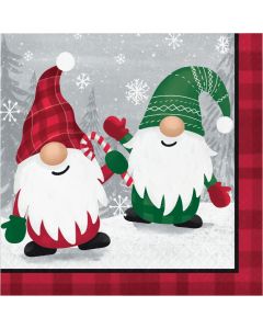 Holiday Gnomes Paper Luncheon Napkins