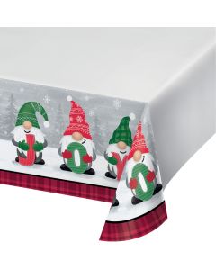 Holiday Gnomes Paper Tablecover