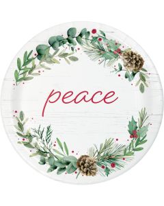 Joyful Greetings Paper Dessert Plate