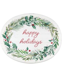 Joyful Greetings Oval Paper Plates