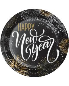 Elegant New Year Dinner Plates