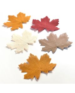 Fall Burlap Leaf Cutout Decor