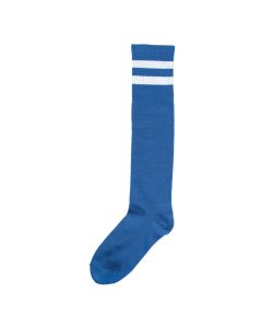 Knee Socks Blue with White Stripes