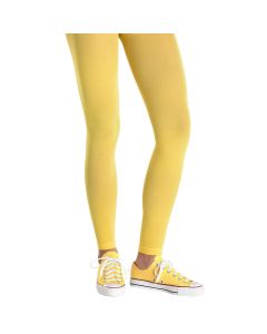 Adult Yellow Footless Tights