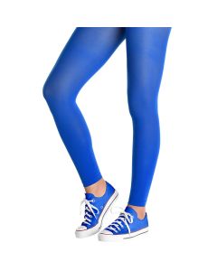 Adult Blue Footless Tights