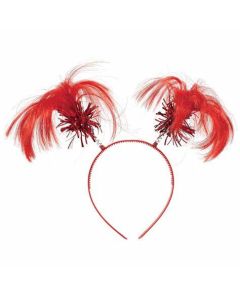 Ponytail Headband Red