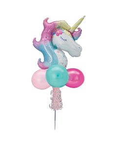 Enchanted Unicorn Balloon Yard Sign