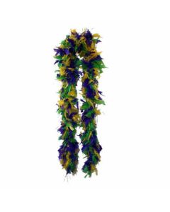 70 Gram 72 Inch Feather Boa Mardi Gras Mix