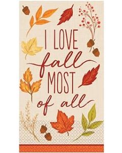 Fall Foliage Paper Guest Towels