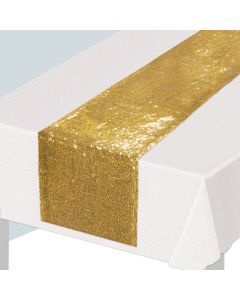 Sequined Table Runner Gold