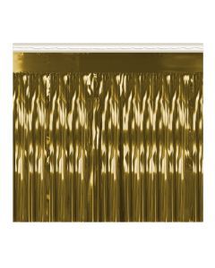 Metallic Fringe Drape Gold