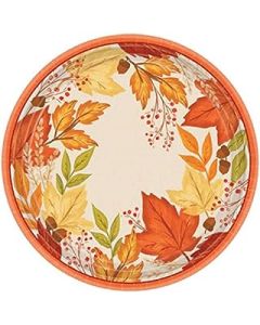Fall Foliage 10.5 Inch Paper Plate