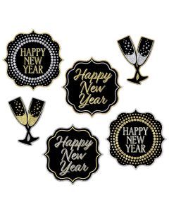 New Year Cut Out Decorations
