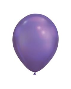 Chrome Purple Balloons  12 pack unfilled