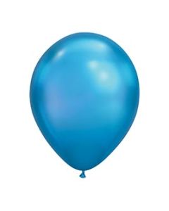 Chrome Blue Balloons  12 pack unfilled