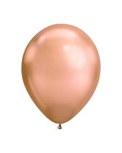 Chrome Rose Gold Balloons  12 pack unfilled